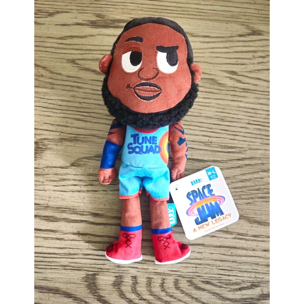 BarkBox Space Jam A New Legacy Tune Squad Lebron James Plush Dog Toy M-L NWT